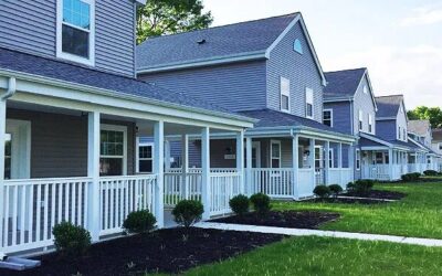 home in surburban neighborhood