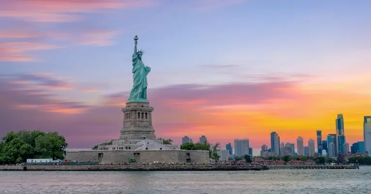 new york city stature of liberty view