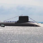 Submarine in the ocean