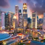 downtown Singapore skyline