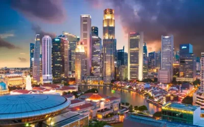 downtown Singapore skyline