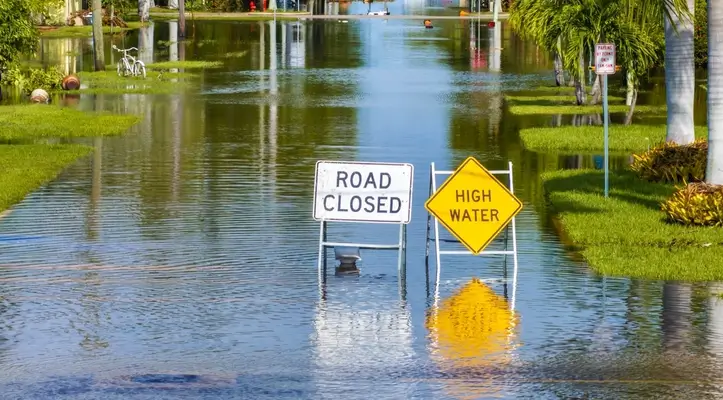 road in flood