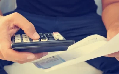 Veteran on calculator