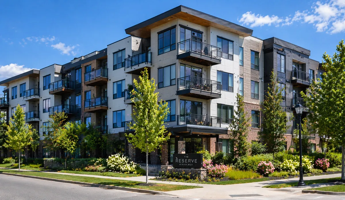 Condominium building exterior