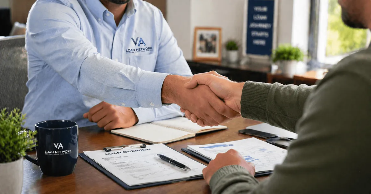 Handshake after VA loan approval