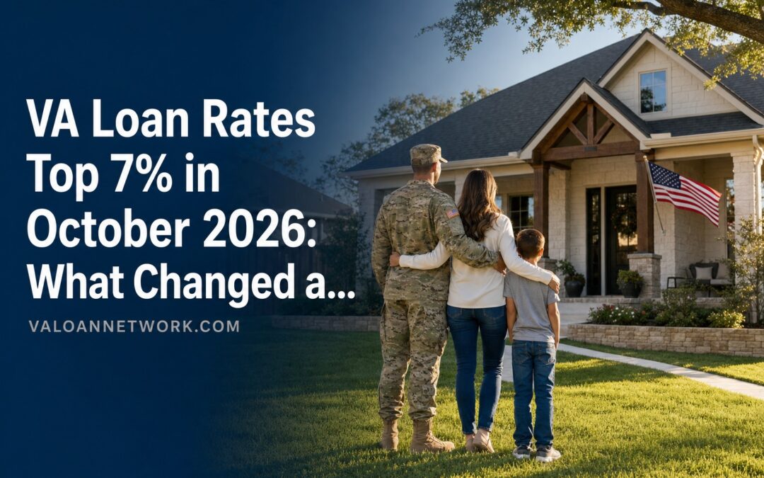 VA Loan Rates Top 7% in October 2026: What Changed and What Veterans Can Do Now