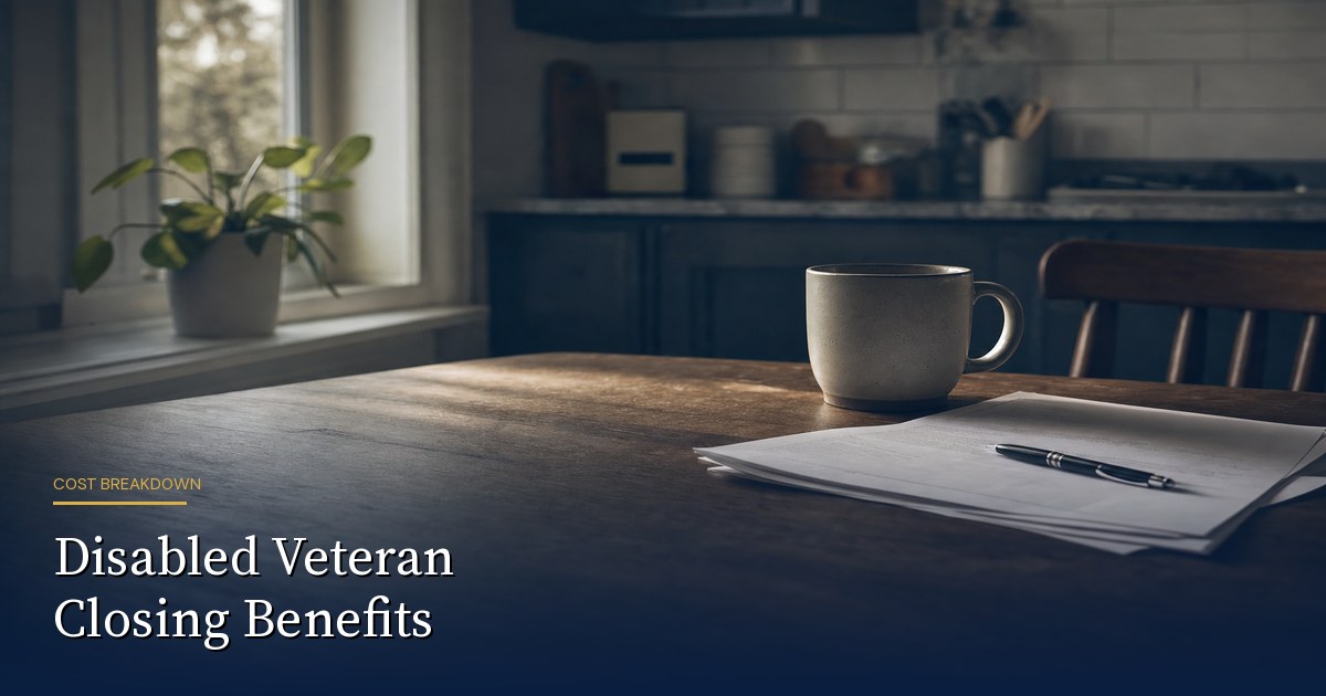 Disabled Veteran Closing Cost Benefits