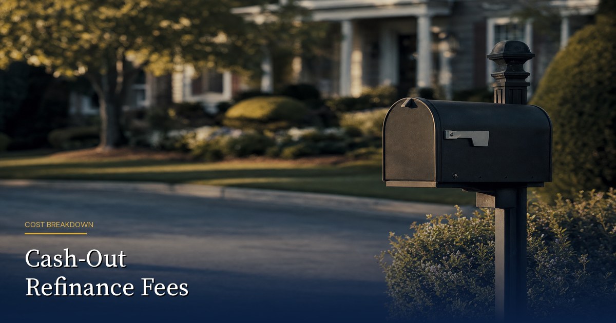 Va Cash Out Refinance Fees