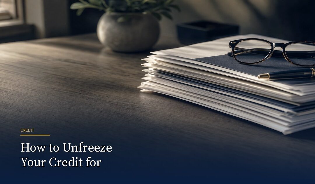 How to Unfreeze Your Credit for a VA Loan